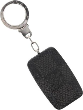 Louis Vuitton Pre-owned Accessories, female, Black, Size: ONE SIZE Pre-owned Canvas Key Holder