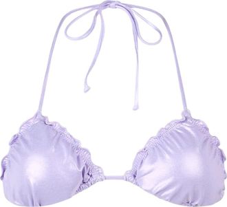 MC2 Saint Barth Woman Lamina Lilac Triangle Beach Top Sagittarius