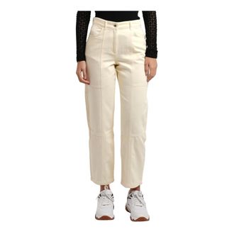 Patrizia Pepe Pantaloni a vita alta - - Trousers - Donna - Beige - W32