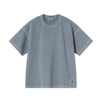Carhartt Work in Progress Carhartt Wip, T-Shirts, female, Blue, Size: XS S/S Torion T-Shirt