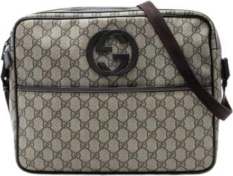 Gucci Pre-owned Canvas Crossbody Bag - Dames - Vintage Schoudertas - Beige - ONE Size - Vintage