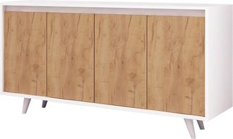Hanah Home Aparador De Madera nossa - 140 X 40 X 86 Cm - Marr&oacute;n
