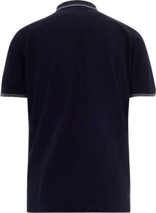 Emporio Armani Mens Polo With Contrast Collar Navy Blue Main: Cotton; Rib: Cotton Shirts T-shirts And Polos