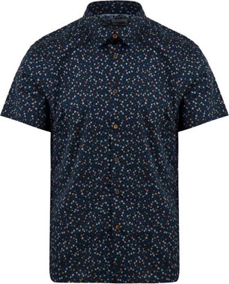 Paul Smith Tailored Fit Overhemd - Heren - Korte mouwen Overhemden - Blauw - S - Katoen - Overhemden
