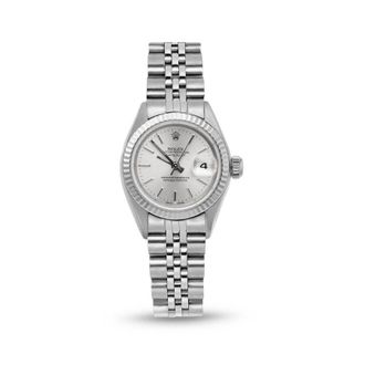 Rolex Pre-owned Rolex Datejust Automatic Chronometer Silver Dial Ladies Watch 69174 SSJ