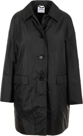 Aspesi Zwarte Jas Teena - Dames - Parka Jassen - Zwart - M - Jassen