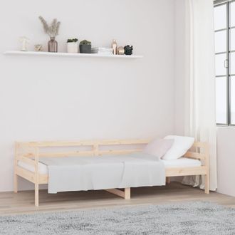 vidaXL Sof&aacute; Cama Sin Colch&oacute;n Madera Maciza De Pino 80x200 Cm Vidaxl