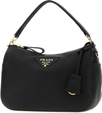 Prada Womens Black Leather Small Handbag Nero 1 Borse A Mano Bag