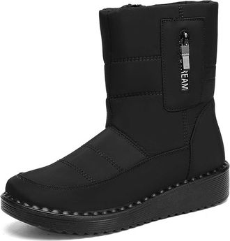 Generic Snow Boots Women with Fur Lined Plus Size Waterproof Platform Winter Boots for Women Non Slip Warm Grace Ladies Shoes Wide Fit for Hiking Walking Offi