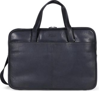 Howard London Tassen, Heren, Zwart, ONE Size, Leer, Laptop Bag Oscar