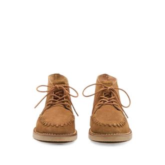 Isabel Marant Braided Suede Lace-Up Sneaker - Beige