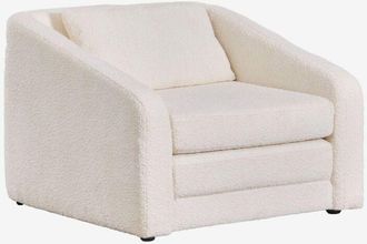 Sklum Sklum - Sill&oacute;n Cama En Tela Boucl&eacute; Dalila