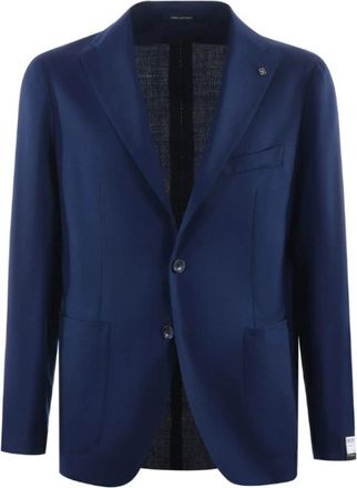 Tagliatore Jassen Blauw - Heren - Blazers - Blauw - L - Wol - Jassen