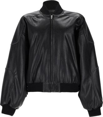 Maison Margiela Relaxed Black Sports Jacket with Balloon Sleeves and Glossy Finish
