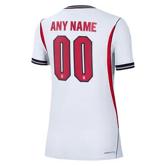 Nike England 2026 Match Home Nike Womens Aero-FIT Soccer Authentic Custom Jersey By You in White | NN203948245-CUS