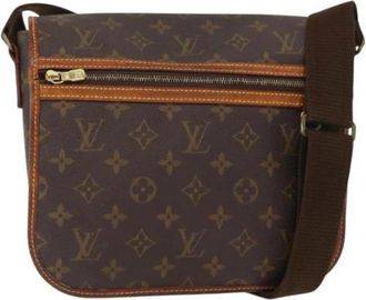Louis Vuitton Pre-owned Cross Body Bags, female, Brown, Size: ONE SIZE Pre-owned Vintage Canvas Cross Body Bag