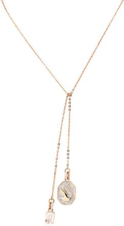 Swarovski Signum Rose Gold-Tone Plated Swam Y Necklace