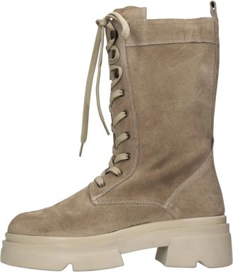 Emanuelle Vee Schoenen, Dames, Beige, 40 EU, Leer, 452M-809-12 Enkellaars