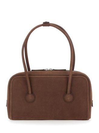 Margesherwood Womens Shoulder Bag Brown Leather Cow