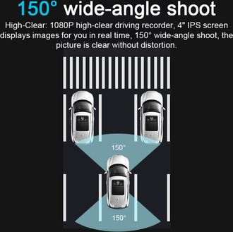 OEM Compatible Con C&aacute;maras De Salpicadero Ips De 4 Pulgadas Y Resoluci&oacute;n 1080p, Con Visi&oacute;n Nocturna Gran Angular De 150&deg; Y Grabaci&oacute;n En Bucle