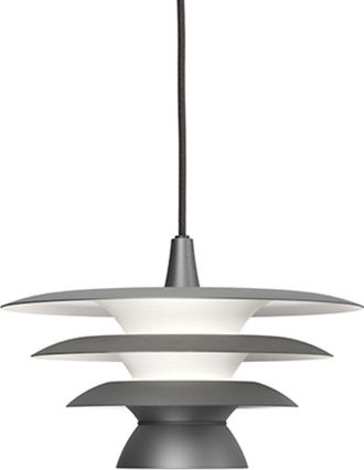 Belid Davinci Plaf&oacute;n Colgante Domo Moderno 30cm Gris &Oacute;xido 1x E14