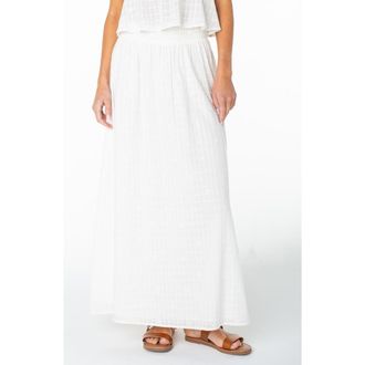 Roxy Sophie Cotton Maxi Skirt in Coconut Milk at Nordstrom, Size X-Large