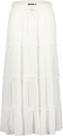 Blue Seven A-Linien-Rock BLUE SEVEN Blue Seven Stufenrock, Damen, Gr. 38, 0001, wei&szlig;, 100% Viskose, normal normal, R&ouml;cke A-Linien-Rock