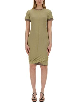 Sportmax Multicolor Round Neck Knee Length Dress