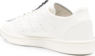 adidas Calf Leather Low-Top Sneaker - White
