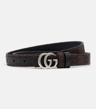 Gucci Cintur&oacute;n Marmont de lona reversible con GG