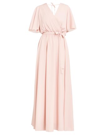 Gina Bacconi Womens Crissy Maxi Dress With Cape Sleeve - Pink - Size Small