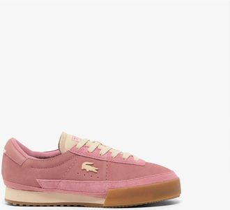 Lacoste Womens Aura Trainers in Pink Leather - Size UK 3.5