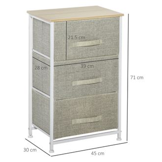 HOMCOM Fabric Storage Cabinet - HOMCOM | TJ Hughes