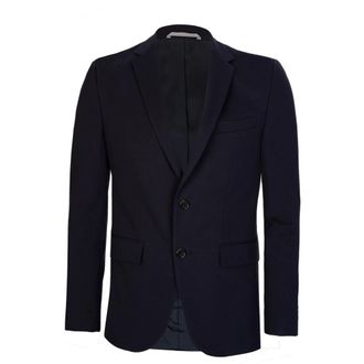 HUGO BOSS Navy Blazer with Double Vent - male - Boss - Blazers - Blue - 2XL - Suits