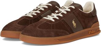 Polo Ralph Lauren Heritage Aera Suede Sneakers Mens Shoes Chocolate Brown : 7.5 D - Medium