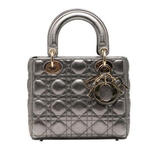 Dior Pre-owned Dior Small Metallic Lambskin Cannage My ABCDior Lady Dior Ladies F2W0IPUJ4ESXX7RT