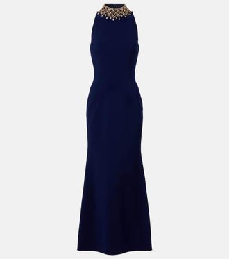 Jenny Packham Pechora crystal-embellished gown
