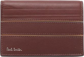 Paul Smith striped leather wallet - Bruin