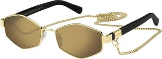 Marc Jacobs 496/S Rhl(Vp) Zonnebril - Dames - Zonnebrillen - Geel - 55 MM - Accessoires