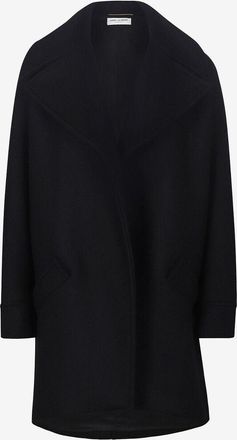 Saint Laurent Offener Oversize-Cabanmantel aus Wolle