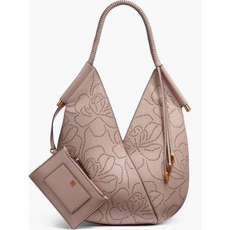 DKNY Baldwin Floral Perf Mini Shoulder in Snow Petal at Nordstrom