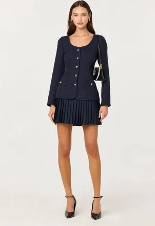 Astr Malorie Mini Dress In Blue