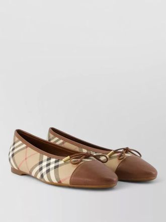 Burberry logo-print ballet flats
