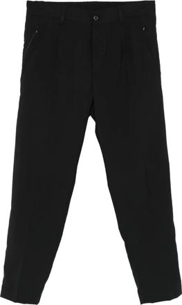 Yes London Pantaloni con zip - Nero