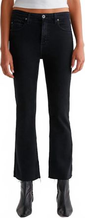 AG - Adriano Goldschmied Farrah Boot Crop Jeans In Sulfur Black