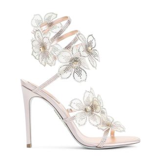 Rene Caovilla Pink Floral Heels