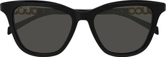 Gucci Sunglasses Gg2032 S 006 Black With Rhinestones/Grey Women