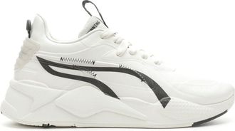 Puma Mens Rs-X Whispers Lace Up Sneakers Shoes - Black, White, Warm White/Puma Black, 9.5