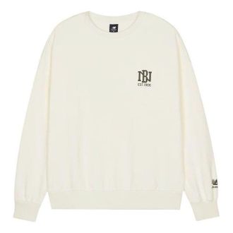New Balance Logo Print Sweatshirt Asia Sizing White AMT23330-CIC