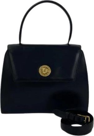 Celine Pre-owned Calf Leather 2way Shoulder Bag - Dames - Vintage Handtas - Zwart - ONE Size - Leer - Vintage